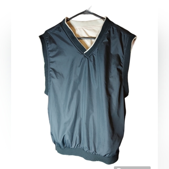Wedge golf and Beyond reversible Med navy or beige vest - Picture 2 of 12